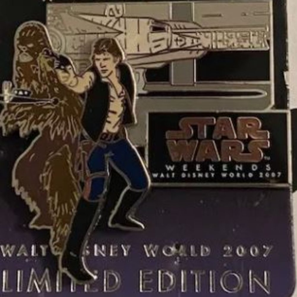 Disney Star Wars Weekends 2007 - Han Solo & Chewbacca Limited Edition Pin